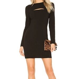 Likely x Revolve Keller Black Long Sleeve Dress